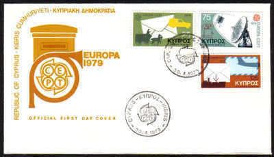 Cyprus Stamps SG 520-22 1979 Europa Communications - OFFICIAL FDC (b342)