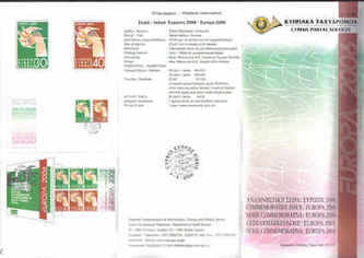 CYPRUS STAMPS LEAFLET 2006 Issue No: 6 - Europa Integration