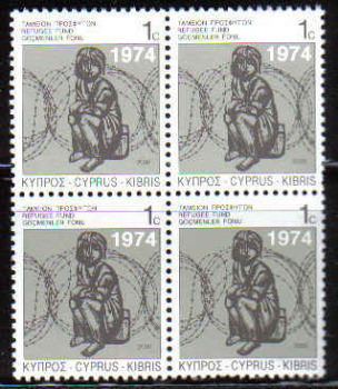 Cyprus Stamps 2006 Refugee Fund Tax SG 807 - Block of 4 MINT