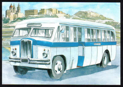 Malta Stamps Maximum Postcard 2011 No 31 Buses Transport - MINT