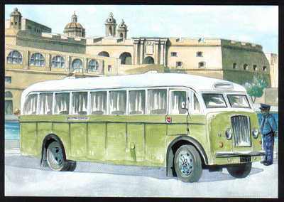 Malta Stamps Maximum Postcard 2011 No 32 Buses Transport - MINT