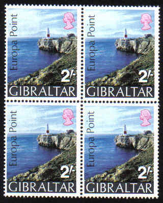 Gibraltar Stamps SG 0247 1970 Europa point - Block of 4 MINT