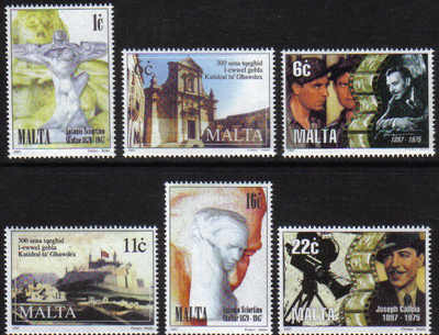 Malta Stamps SG 1048-53 1997 Anniversaries - MINT