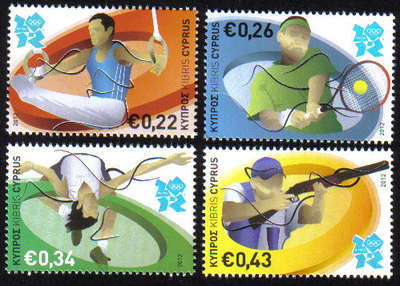 Cyprus Stamps SG 1270-73 2012 London Olympic Games - MINT