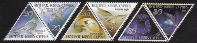 Cyprus Stamps SG 1058-63 2003 Birds of prey - MINT
