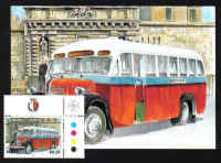 Malta Stamps Maximum Postcard 2011 No 19 Buses Transport With Stamp - MINT