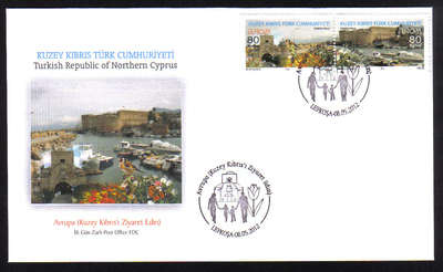 North Cyprus Stamps SG 2012 (b) Europa Visit - Official FDC