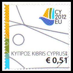 Cyprus Presidency of the Council of the EU 2012 Mint stamp