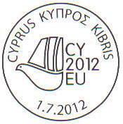 Cyprus Presidency of the Council of the EU 2012 Cancel mark