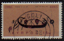 SOLI Cyprus Stamps postmark DD7 Datestamp Double Circle - (e785)