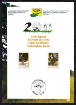 North Cyprus Stamps Leaflet 253 2011 Century old trees