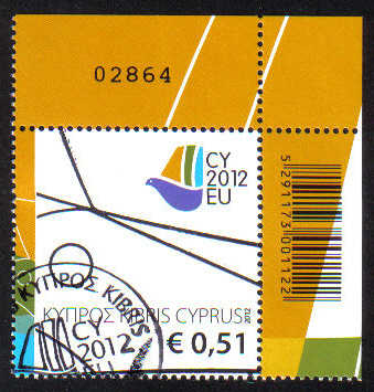 Cyprus Stamps SG 2012 (f) Cyprus Presidency of the Council of the EU - CTO 