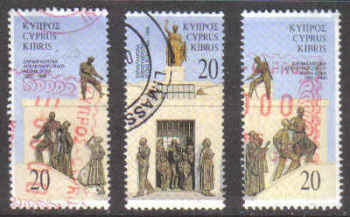 Cyprus Stamps SG 880-82 1995 Eoka - USED (g501)