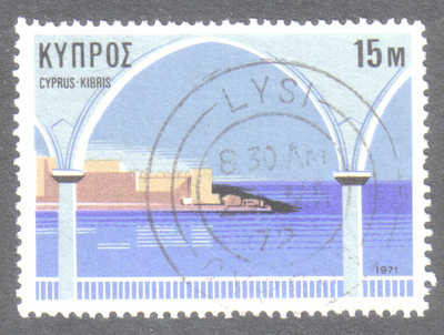 LYSI Cyprus Stamps postmark DD7 Datestamp Double Circle - (g409)