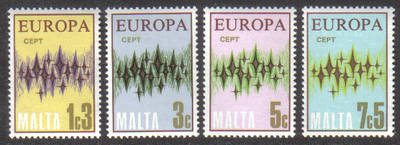 Malta Stamps SG 0478-81 1972 Europa - MINT