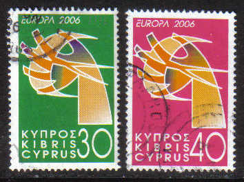 Cyprus Stamps SG 1110-11 2006 Europa Intergration - USED (g646)