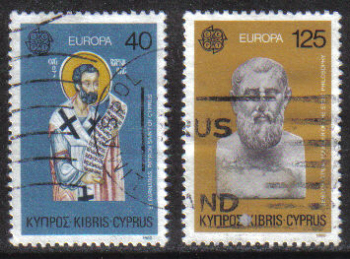Cyprus Stamps SG 540-41 1980 Europa Personalities - USED (g806)