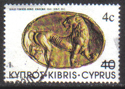 Cyprus Stamps SG 610 1983 4c Overprint - USED (g819)