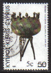 Cyprus Stamps SG 611 1983 5c Overprint - USED (g823)