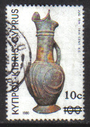 Cyprus Stamps SG 613 1983 10c Overprint - USED (g825)