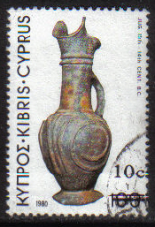 Cyprus Stamps SG 613 1983 10c Overprint - USED (g826)