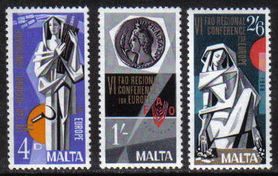Malta Stamps SG 0412-14 1968 Food - MINT