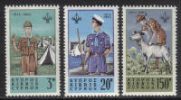 Cyprus Stamps SG 229-31 1963 50th Anniversary of Boy Scouts in Cyprus - MINT