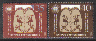 Cyprus Stamps SG 841-42 1993 12th Commonweath Summit - USED (h150)