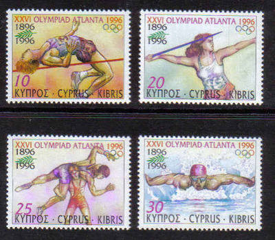 Cyprus Stamps SG 906-09 1996 Atlanta Olympic Games - MLH