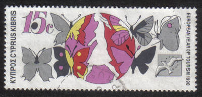 Cyprus Stamps SG 778 1990 15c - USED (h335)