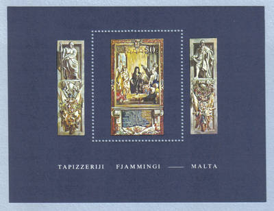 Malta Stamps SG 0640 MS 1980 Tapestries - MINT