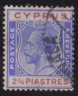 Cyprus Stamps SG 109 1924 2 3/4 Piastres - USED (h397)