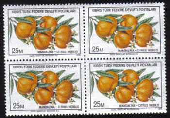 North Cyprus Stamps SG 030 1976 25m - Block of 4 MINT 