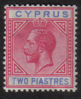 Cyprus Stamps SG 093 1922 Two Piastres King George V - MH (h515)