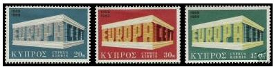Cyprus stamps SG 345-47 1970 EUROPA Emblem