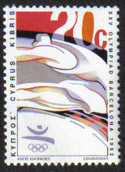 Cyprus Stamps SG 812 1992 20c Barcelona Olympic Games - MINT