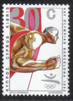 Cyprus Stamps SG 813 1992 30c Barcelona Olympic Games - MINT
