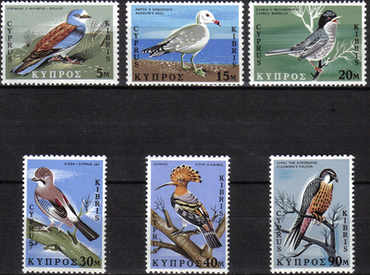 Cyprus Stamps SG 334-39 1969 Birds - MINT