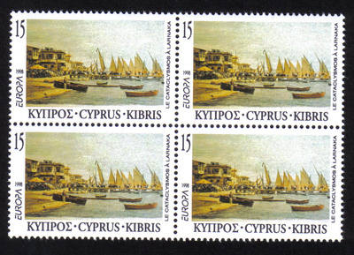 Cyprus Stamps SG 939 1998 15c Europa Festivals - Block of 4 MINT