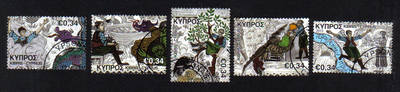 Cyprus Stamps SG 2013 (h) Spanos and the Forty Dragons Childrens stamps - U
