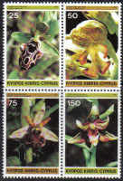 Cyprus Stamps SG 572-75 1981 Wild Orchids - MINT