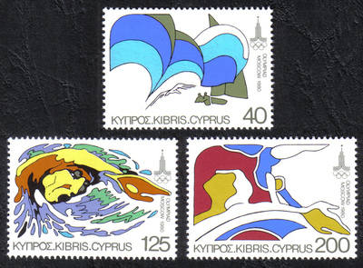 Cyprus Stamps SG 542-44 1980 Moscow Olympic Games - MINT
