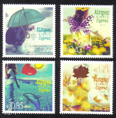 Cyprus Stamps SG 1315-18 2014 The Four Seasons of the Year - MINT