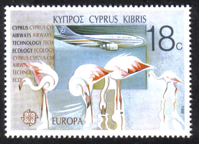 Cyprus Stamps SG 720 1988 18c  Europa Transport - MINT