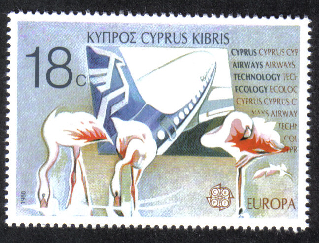 Cyprus Stamps SG 721 1988 18c  Europa Transport - MINT