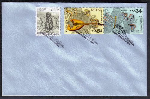 Cyprus Stamps SG 2014 (c) Europa National Music Instruments - Booklet pair