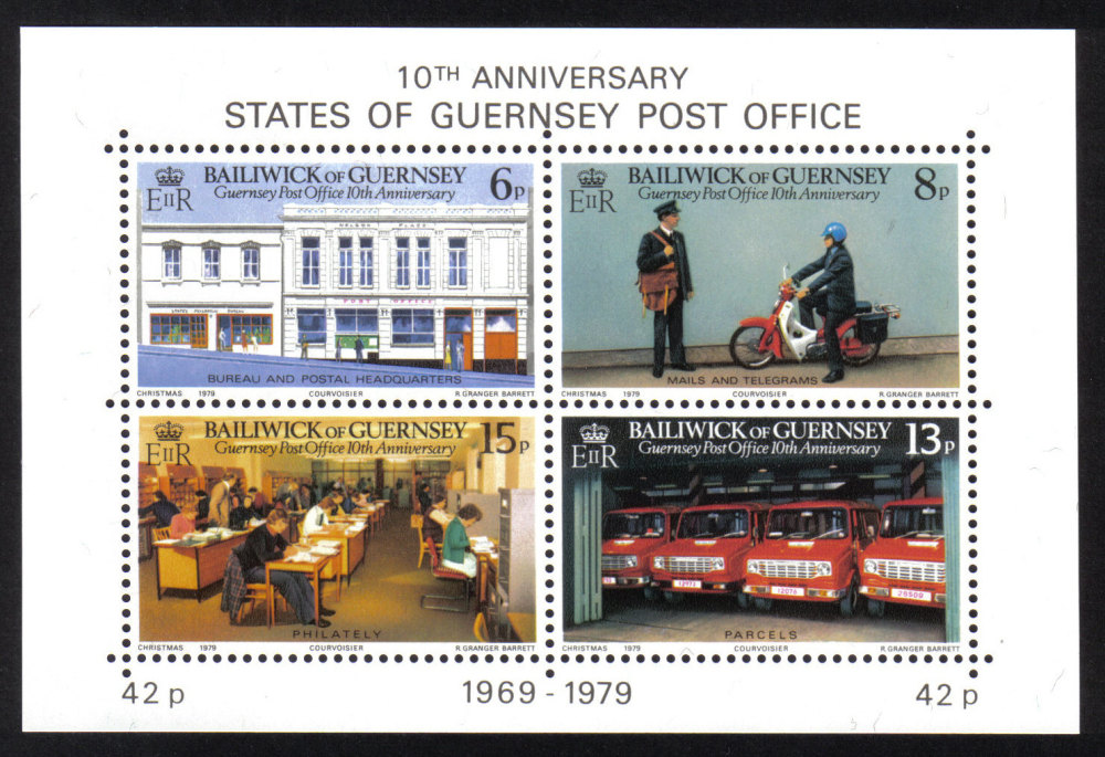 Guernsey Stamps 1979 Post Office Mini Sheet - MINT (z290)