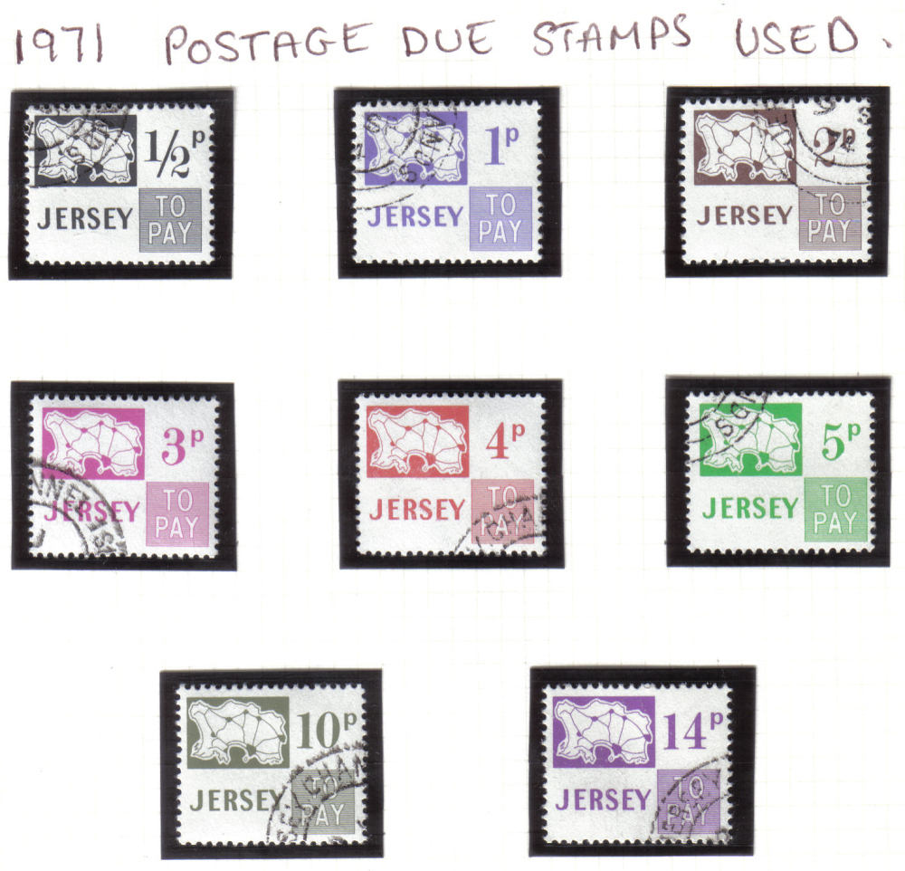 Jersey Stamps 1971 Postage Due - CTO USED (z538)