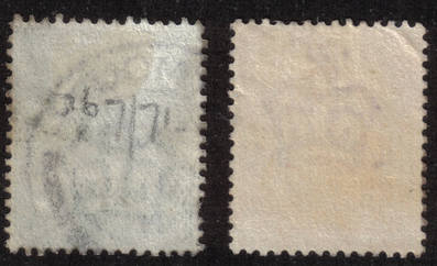 British stamps 1902 - 1913 KEVII Used (back)