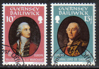 Guernsey Stamps 1980 Europa Famous People - USED (z582)